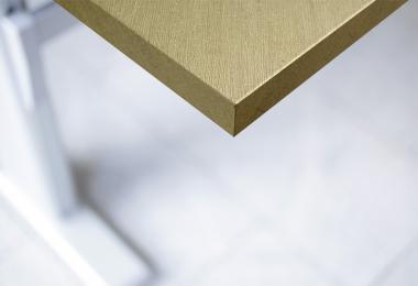 Gold wood fibre effect